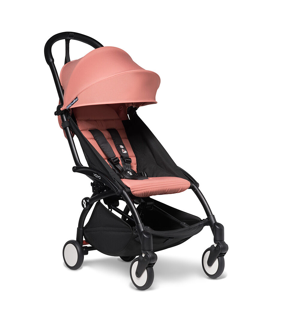 YOYO² Stroller 6+ Black Frame with Ginger Textiles, Ginger, mainview